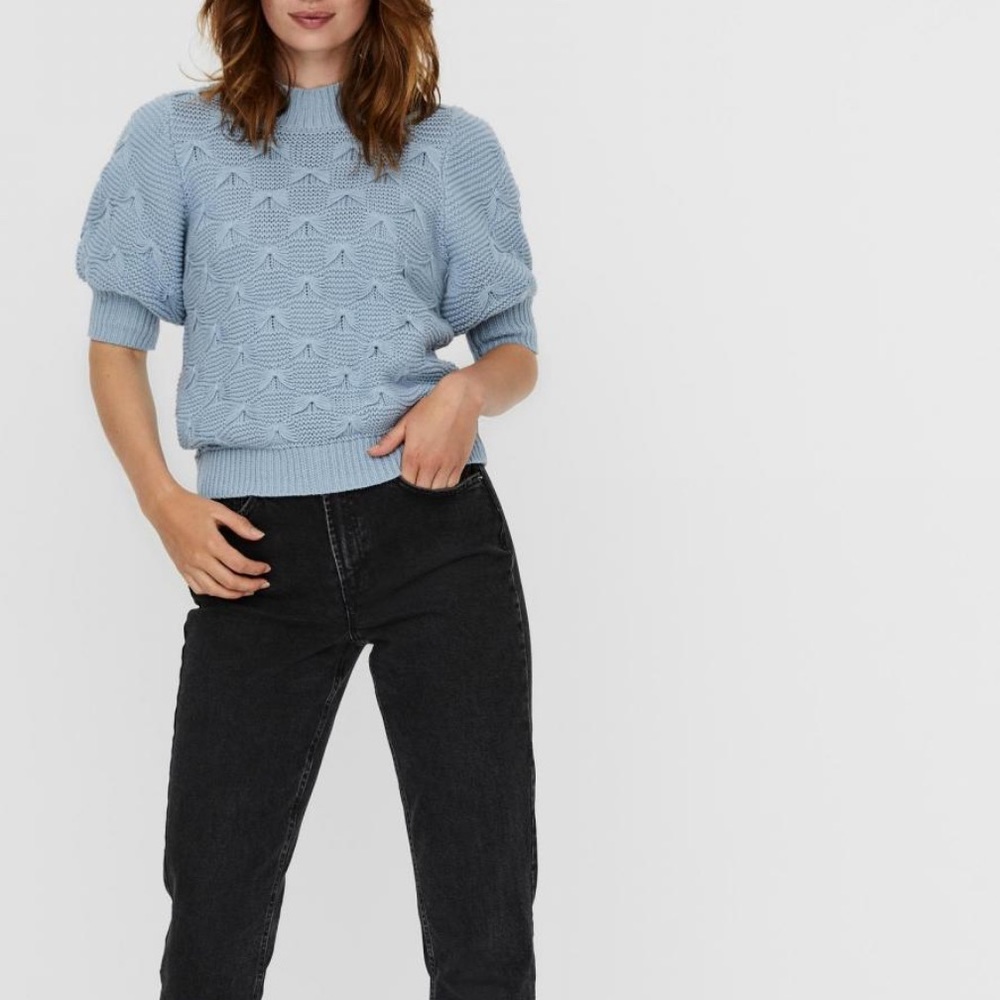 Vero Moda Liana Short Sleeve Textured Sweater